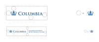 Clear space restrictions for Columbia logos.